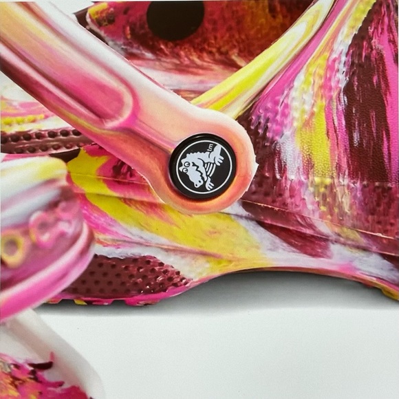 CROCS Classic Marbled Clog Electric Pink & Multi UNISEX Size MENS7/WOMENS9 NWT! - Picture 5 of 5